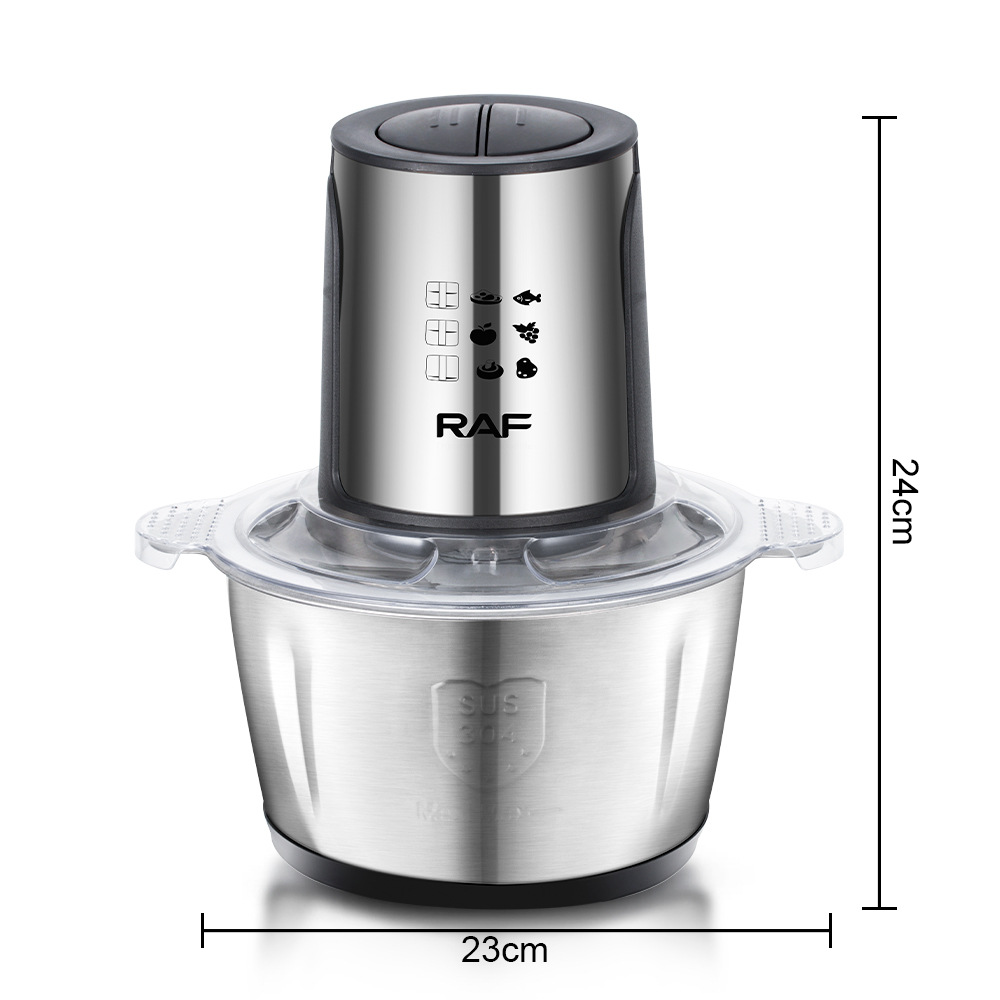 Picadora de carne multifuncional de acero inoxidable para el hogar, electrodomésticos de cocina, alimentos auxiliares eléctricos, estándar europeo_voghion.com