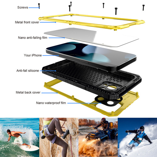 Cross-border applicable iPhone 15 Pro phone case 15PM Apple Plus outdoor diving protective case Max anti-slip