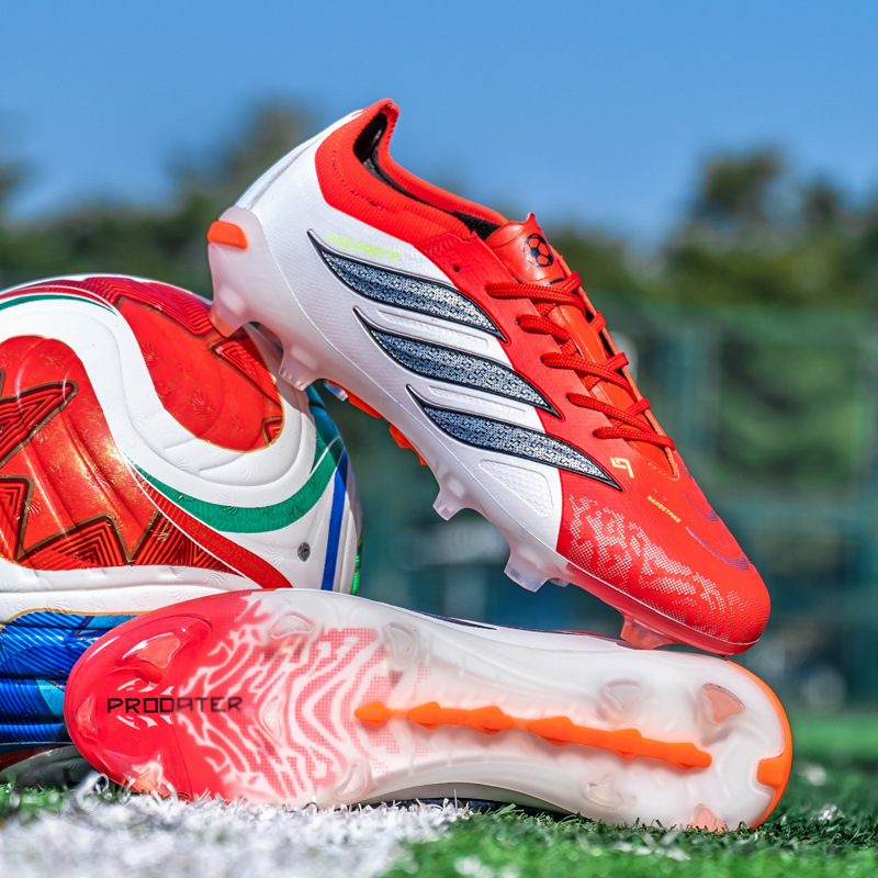 Zapatillas de Fútbol de Entrenamiento TF/AG, Suela de TPU y Caucho, Transpirable para Césped Natural y Artificial