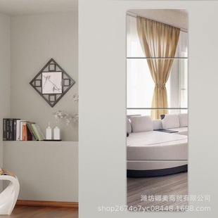 Weifang Nami European Style Rounded Corner Dressing Mirror Frameless Rounded Corner Dormitory Splicing Mirror Makeup Mirror Hotel Art Mirror