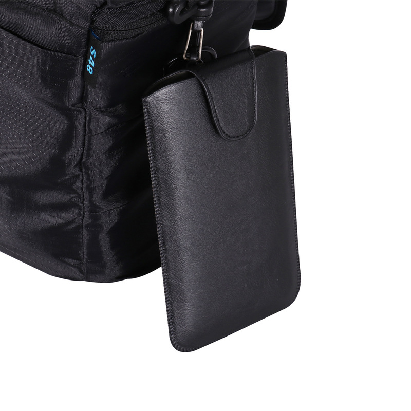 Suitable for iPhone Waist-Mounted Mobile Phone Waist Bag with Belt Type Samsung with Carabiner Universal Mobile Phone Leather Case