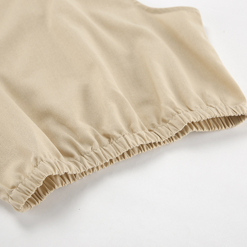 395g Weight Sleeveless Sleeve Length Cotton, Cotton and Linen, Hemp Fabric Type Pant Co-ord Set Sets Type 2 Pieces Set Quantity Holiday, Banquet, Daily Occasion Round Neck Neckline Regular Fit Fit Type Solid Color Pattern Summer Season Women's Gender Casual, Simple Style, Streetwear Style Holiday Banquet Daily Women's Casual Simple Style Streetwear Solid Color Cotton Cotton And Linen Hemp Pant Co-ord Set Pants Sets 19