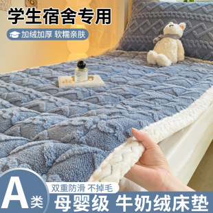 Class a Milk Velvet Student Dormitory Warm Mattress Cushion Single Cashmere Mattress Flannel Machine Washable Blanket