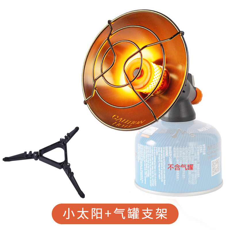 Invierno al aire libre camping calefacción artefacto mini portátil estufa de calefacción gas invierno camping pesca fuego pequeño sol