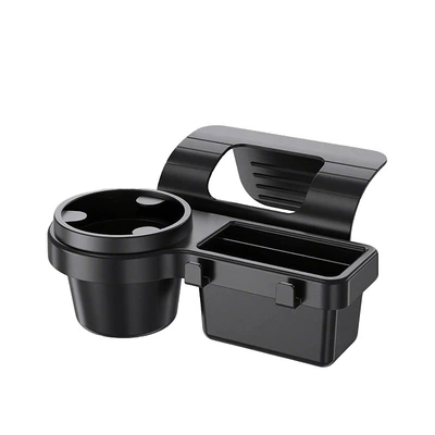 Car cup holder/beverage holder Cup Holder, Sundry Storage Box, Multi-Functional - hook-style-black-single-pack