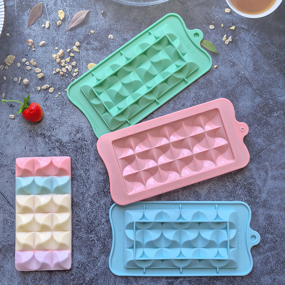 124 molde de silicona chocolate agudo pastel helado pudín molde de postre jabón utensilios de cocción