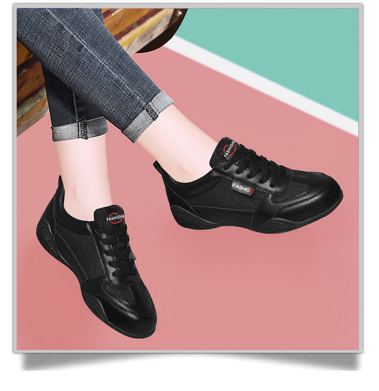 Giày sneaker nữ da thật đế mềm thoáng khí, giày đi bộ Doudou mùa hè — Đen 58219 [Lưới mùa hè], Xám Be 58219 [Lưới Mùa Hè], Trắng 58219 [Lưới mùa hè], Xám Be 58231 [Phong Cách Xuân Thu] chi tiết 14