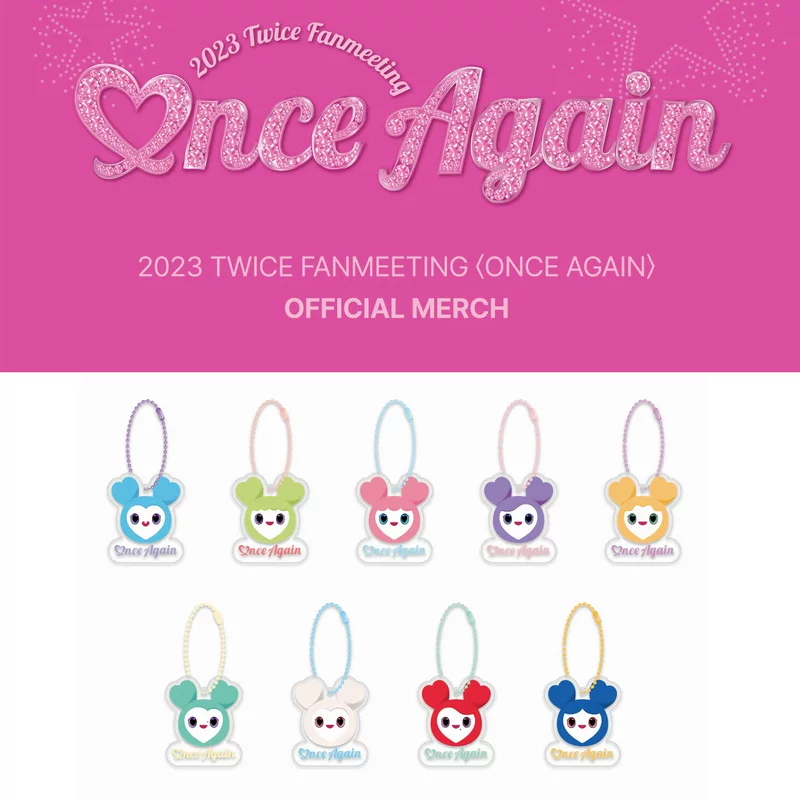 TWICE LOVELYS мультяшный образ ONCEAGAIN двухсторонний акриловый брелок‑подвеска аксессуары периферия
