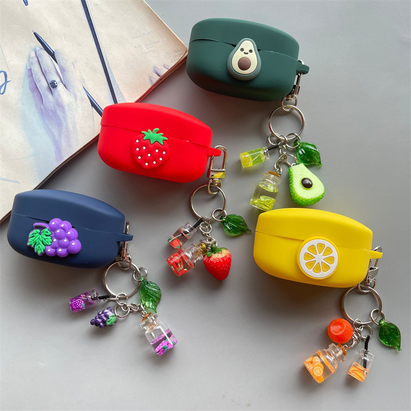 Applicable to SONY SONY WF-1000XM4 wireless Bluetooth headset protective cover fruit silicone all-inclusive soft case Applicable to SONY SONY WF-1000XM4 wireless Bluetooth headset protective cover fruit silicone all-inclusive soft case