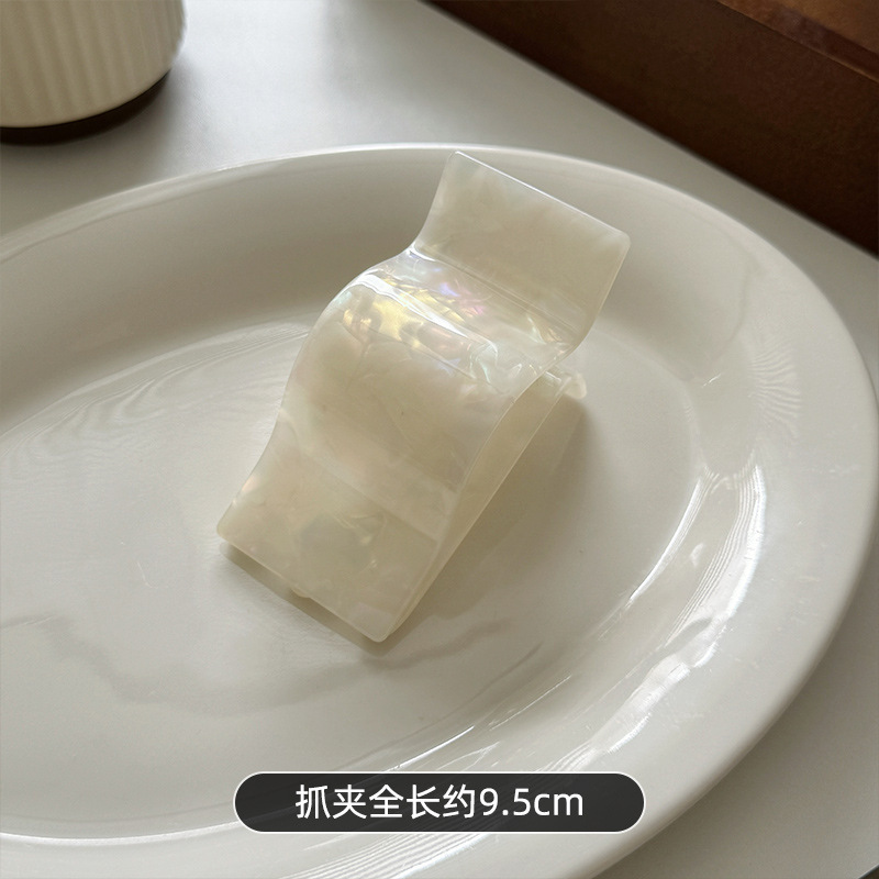 韩版复古醋酸大号抓夹女高级感发夹后脑勺鸭嘴夹低马尾鲨鱼夹头饰|undefined