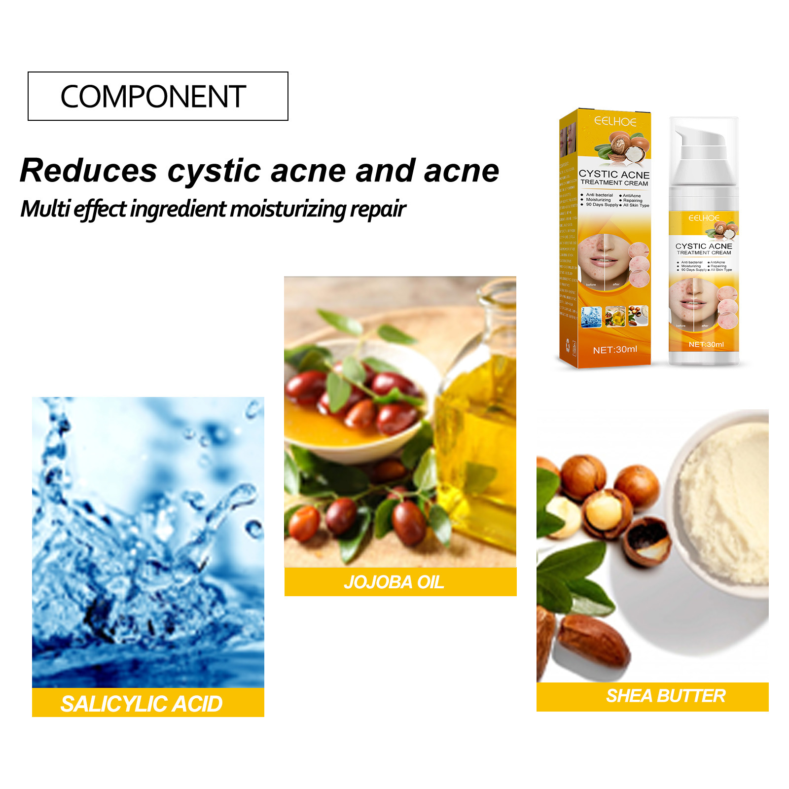 EELHOE Hautpflege reduziert Pickel, beseitigt Akne im Mund und verkleinert die Poren_voghion.com