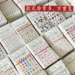 蝶ネイルアートステッカー、インターネットセレブ人気の四芒星の花、バラ、かわいい漫画のハートネイルステッカー、ネイルアートステッカー