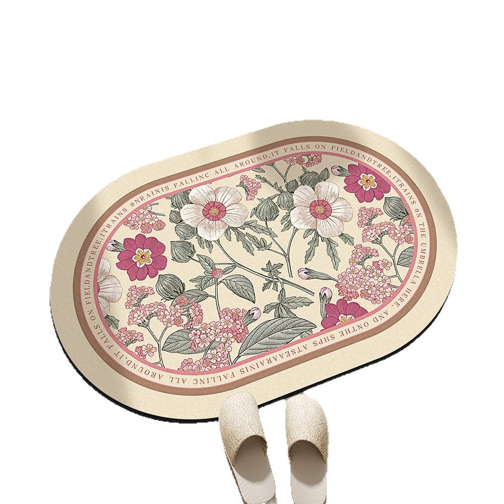 gabinete de baño americano puerta de barro de diatomeas absorción de agua alfombra antideslizante de secado rápido alfombra de baño alfombra de puerta