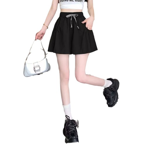 Bingsi Yamamoto quick-drying wide-leg pants skirt shorts for women's summer thin large-size skirt yoga hot pants sports pants