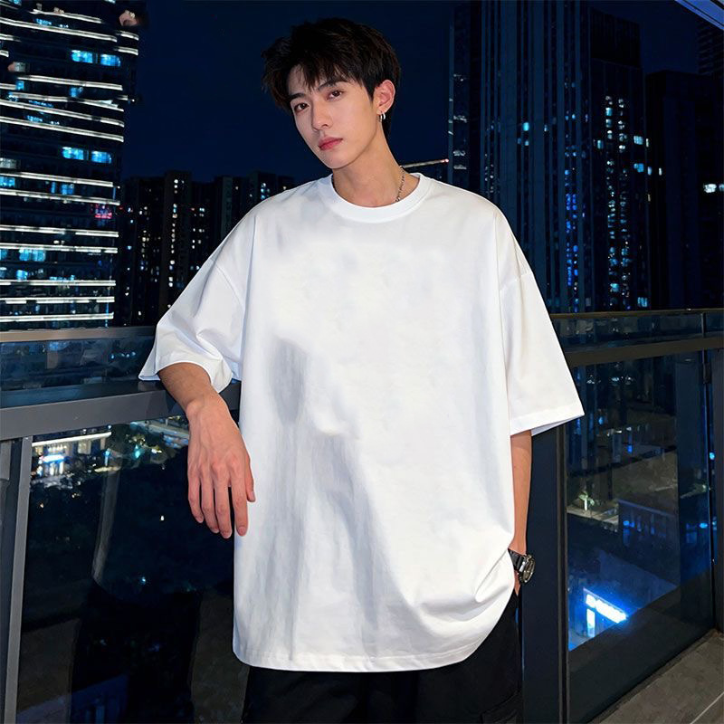 2026 pequeño nuevo impresión versátil inns cuello redondo camiseta de manga corta camiseta casuales blanco t ropa de pareja para hombres y mujeres T comercio exterior