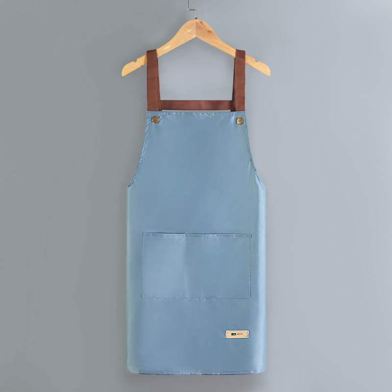 防水防油エプロン2021新型飲食専用ストラップかわいい女性家庭用キッチン作業服ロゴ予約印刷|undefined