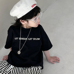 童裝男童2023春夏季新款短袖男童純棉內搭T恤兒童韓版圓領打底衫