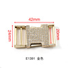 Metal buckle with clasp, belt, bag, card holder, trend clothing, decorations, 25mm, wholesale