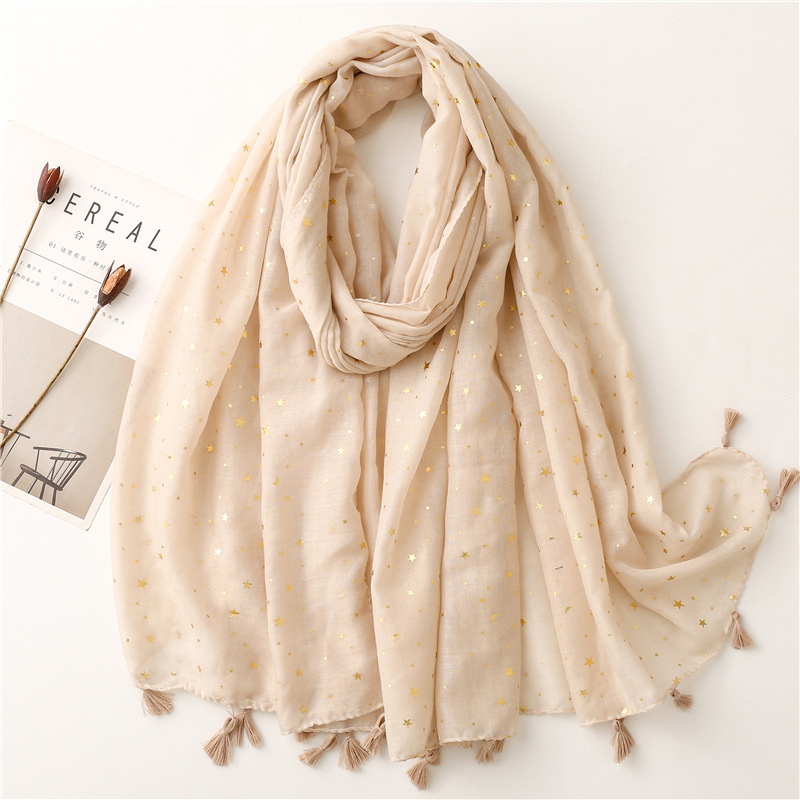 Women's Romantic Star Polyester Winter Scarves display picture 4