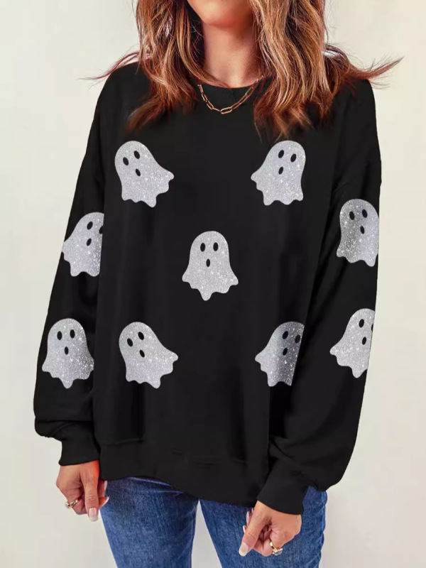 アマゾン秋冬新型欧米クロスボーダー女装ハロウィーンフラッシュ幽霊上着ゆるいカジュアルガーディアン現物|undefined