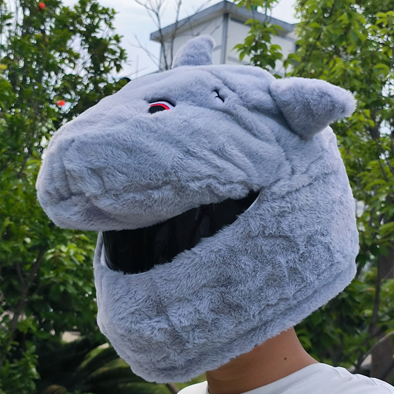 Cubierta de casco de motocicleta Cubierta de casco de felpa puntual Cubierta de casco completo Cubierta de casco de motocicleta Tacón de viento Moda de moda