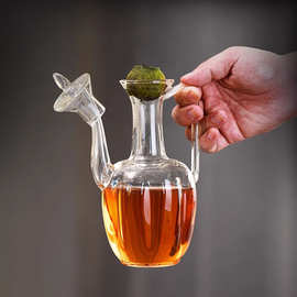 高硼硅玻璃茶壶仿宋执壶酒壶电陶炉小青柑专用绿茶壶耐高温泡茶壶