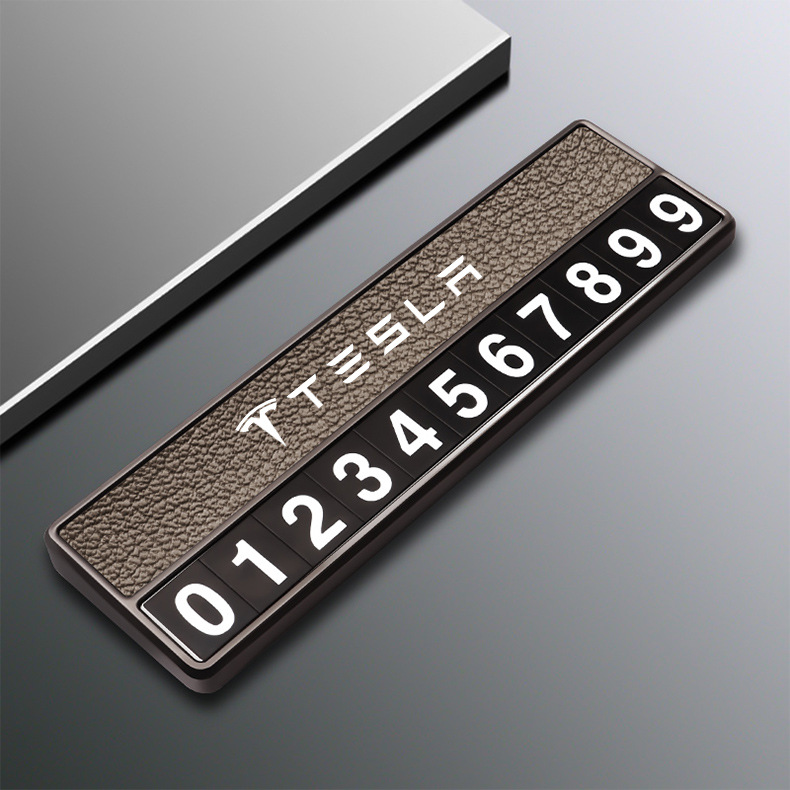 Suitable for Tesla Model 3 Y X S Mobile Phone Plate Tesla Special Temporary Parking Number Plate