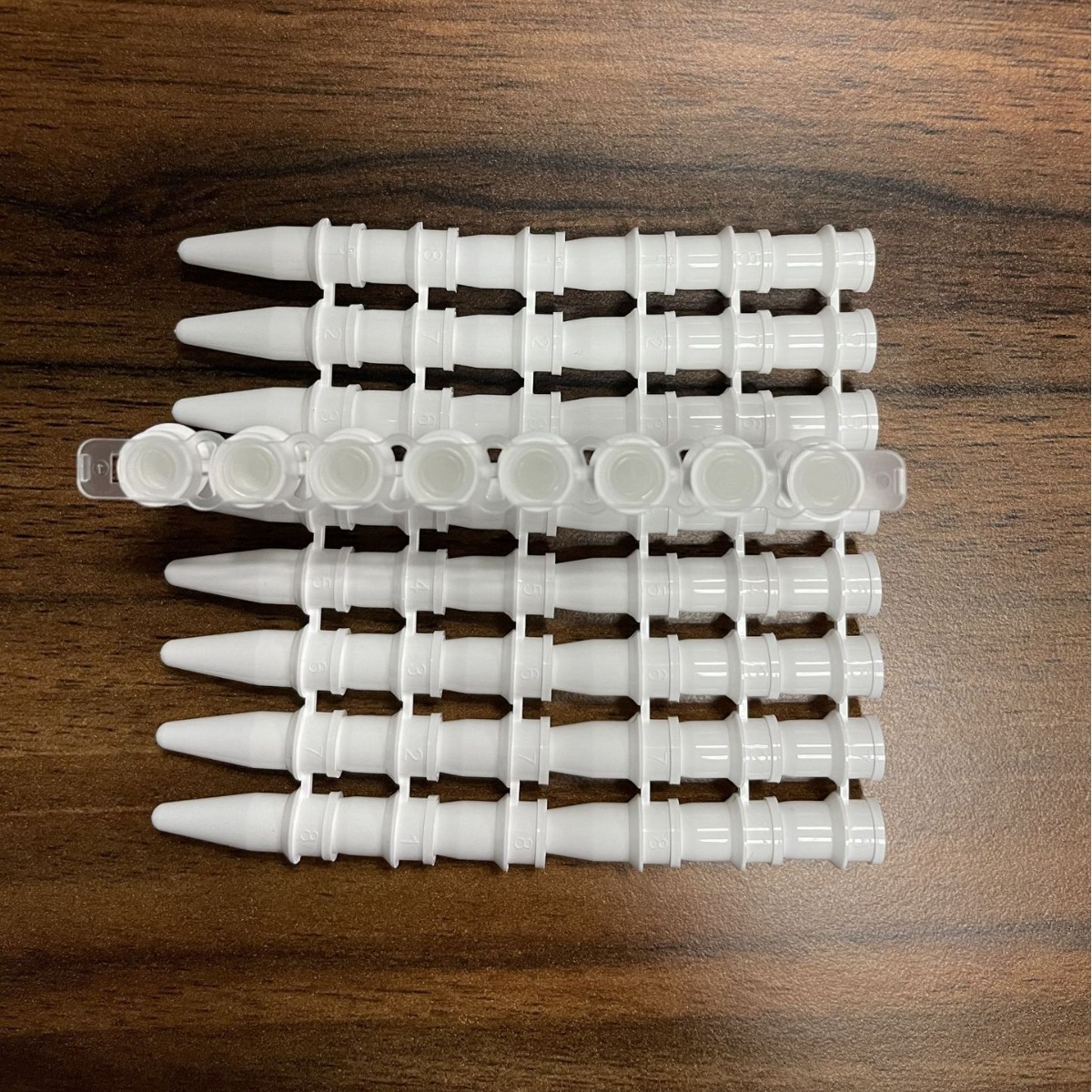 virya0.2ml透明八连管3310223适应于快速终点法PCR125/包10包/箱