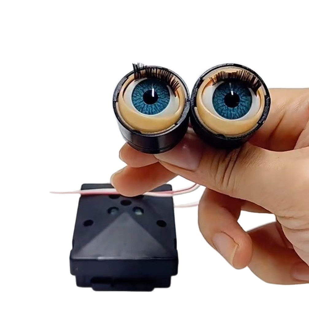 Movimiento de parpadeo accesorios de juguete muñeca de simulación de ojos parpadeantes muñeca accesorios de muñeca de ojos ágiles