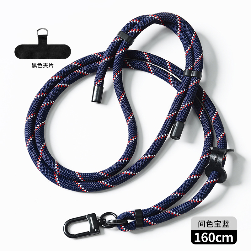 Cordón de teléfono móvil al por mayor crossbody ajustable avanzado Halter muñeca tejida Sling back clip caja del teléfono móvil correa de cordón