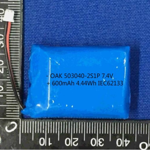 锂离子聚合物电池 503040 7.4V  高倍率 通过韩国KC各项安规认