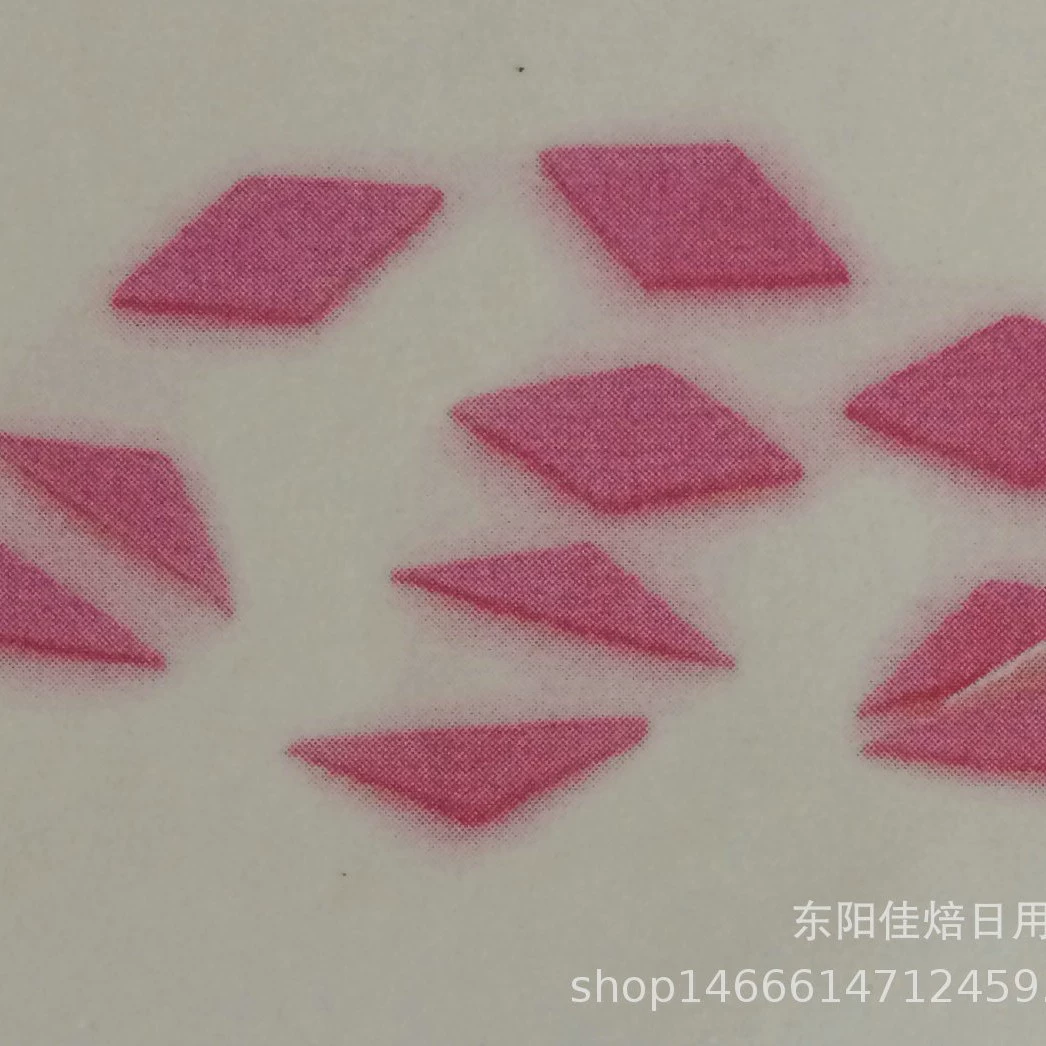 2PCS diamond -shaped checkered layer stacking art effect Flond sugar cake decorative printing mold OPP bag