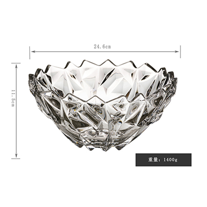 Bandeja de cristal grande de estilo nórdico para frutas y aperitivos, para uso doméstico en la sala de estar, bandeja para frutas, bandeja para dulces, bandeja creativa para frutas y verduras. image 9