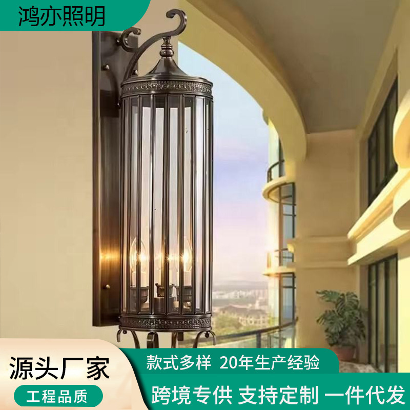 Entryway Wall Lamp, Chinese-Style Outdoor Long Wall Lamp, Amazon Led Waterproof Wall Lamp, All-Copper Wall Lamp