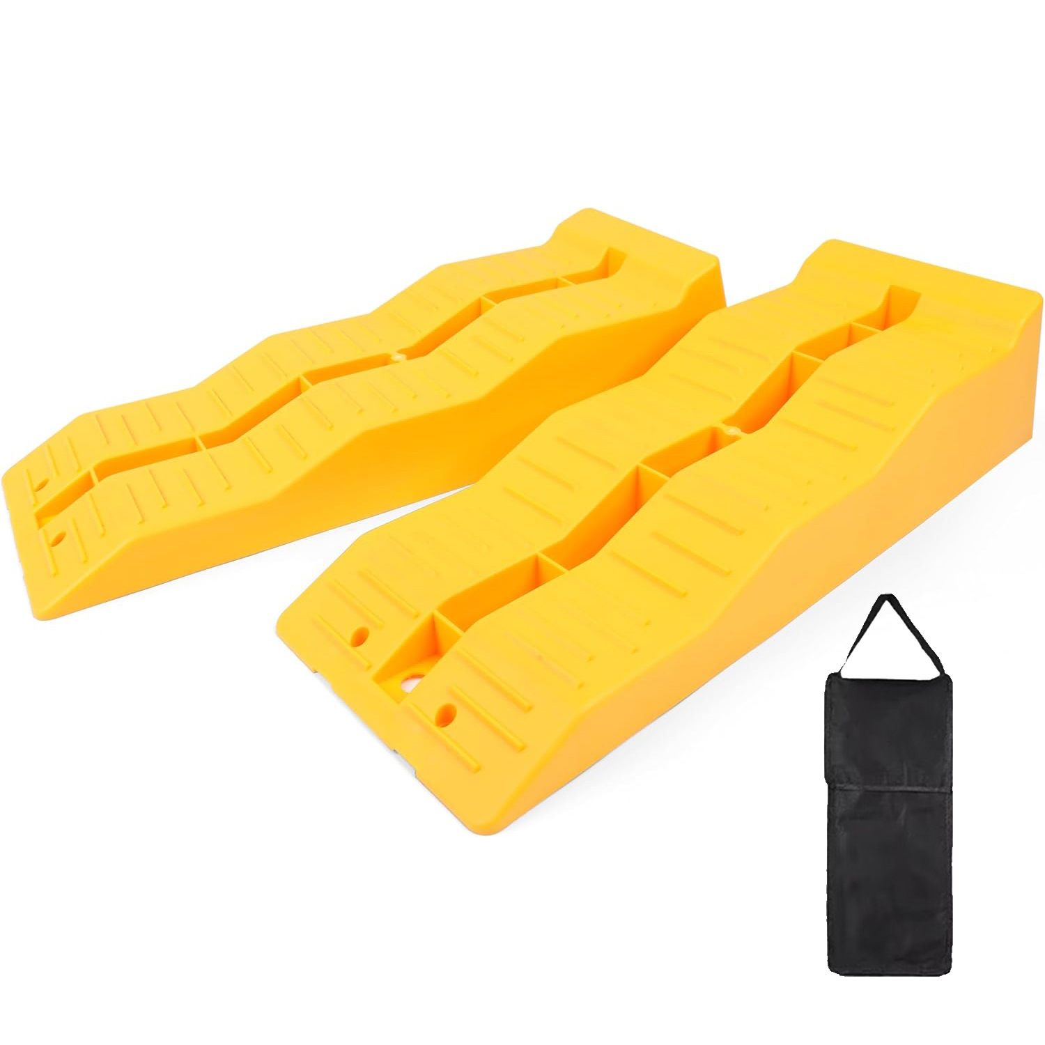 Stock envío gratuito de plástico coche RV de tres pasos Dispositivo de estacionamiento pendiente neumático pad paso pad image 4