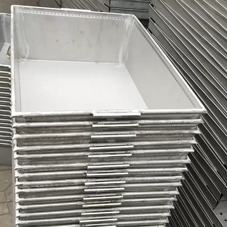 冷库冷冻盘 多功能单冻铁盒子不锈钢周转箱金属方托盘车间周转盘