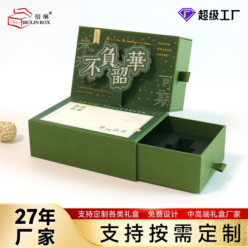 Creativa Ilustración de marea nacional Perfume Cosméticos Caja de embalaje Alta talla de papel Escena 3D Caja de regalo Caja vacía Personalización image 1