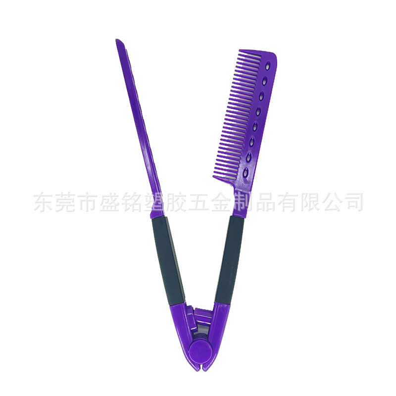 Peine del pelo forma peine V peine suministros para el cabello peine de madera contrachapada V peine del pelo recto peine de la forma del pelo esponjoso