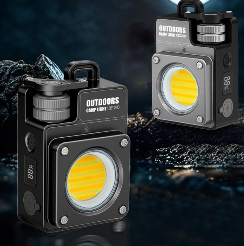 Transfronterizos nueva mini linterna alarma de protección contra el viento encendedor de carga al aire libre luz múltiple llavero de luz image 17