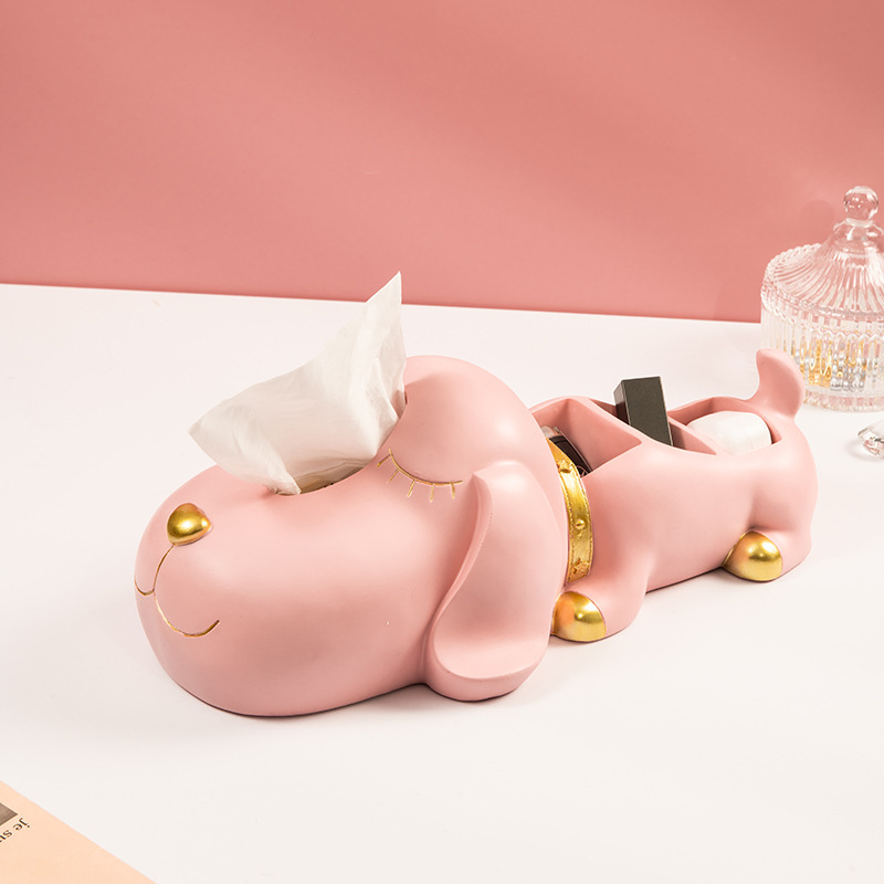 Fashionable and Cautable Creative Dog Tissue Box Storage Ornaments Living Room Bedroom Soft Decorations Decoration housewarming gifts Fashionable and Cautable Creative Dog Tissue Box Storage Ornaments Living Room Bedroom Soft Decorations Decoration housewarming gifts