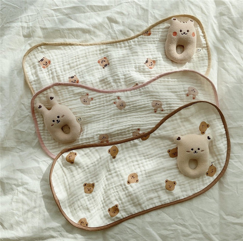 ins Korean baby burp cloth gauze bib newborn cotton shoulder pads baby bib vomiting towel
