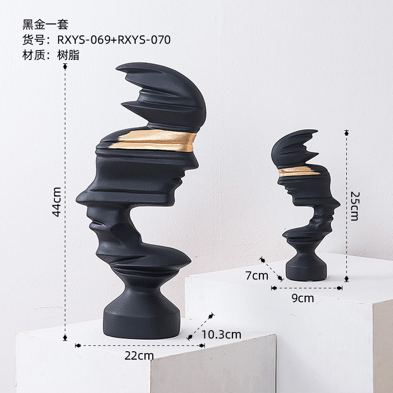 リビングルームの置物は軽くて豪華で高級な雰囲気のお酒棚の装飾品です。