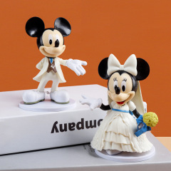 ウェディングドレス ミッキー ミニー フィギュア 結婚式飾り ミッキーマウス ギフト クリエイティブ デスクトップ バレンタインデー プロポーズギフト