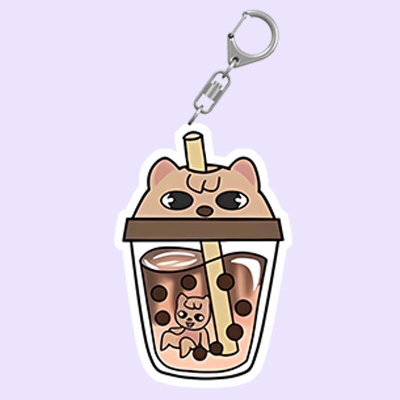 skzoo スターパーフェクション srtaykids パールミルクティーキーホルダー楽しくてかわいいアクセサリーバックパックペンダント装飾|undefined
