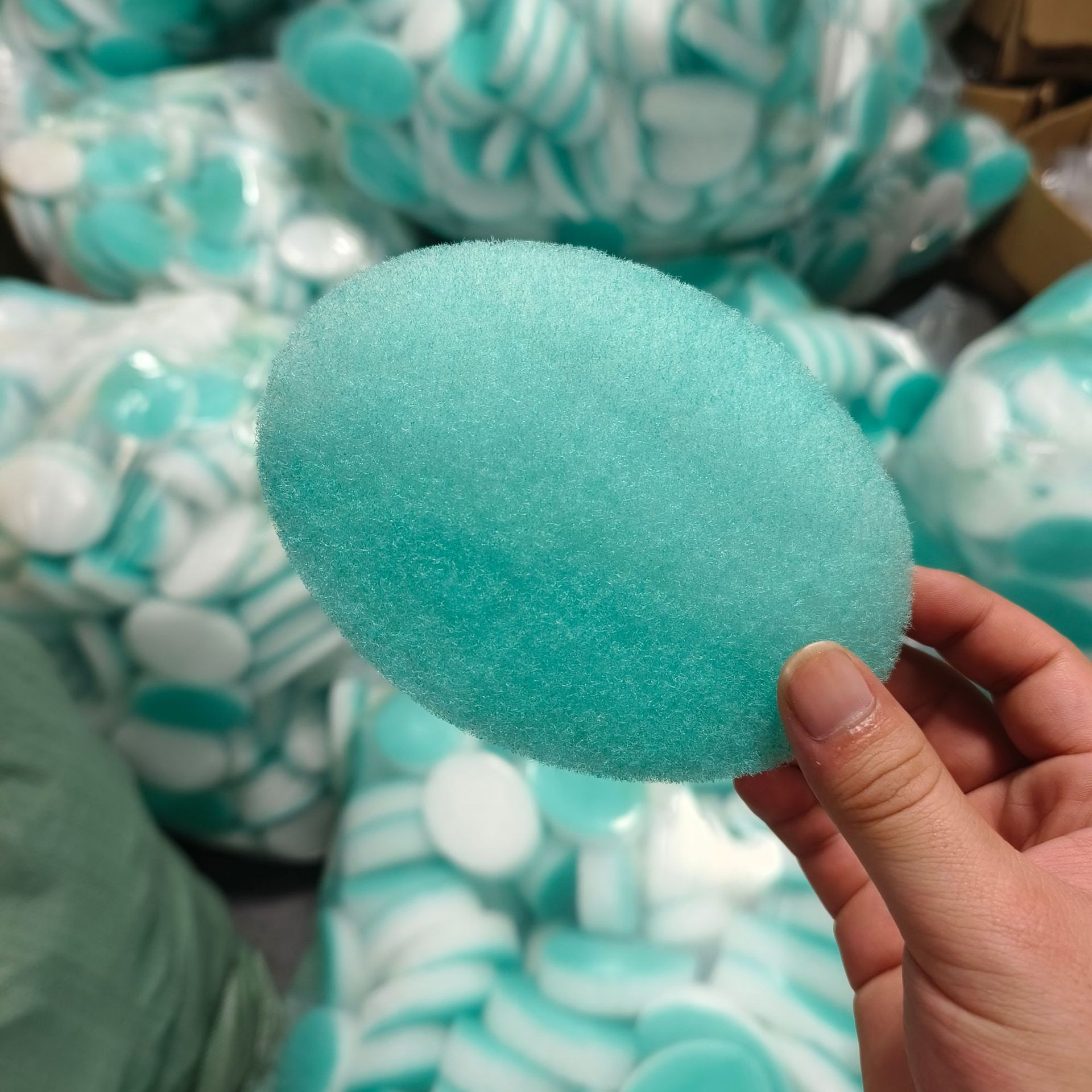 绿色椭圆形纤维沐浴棉 磨砂去死皮清洁沐浴海绵  双面身体海绵刷