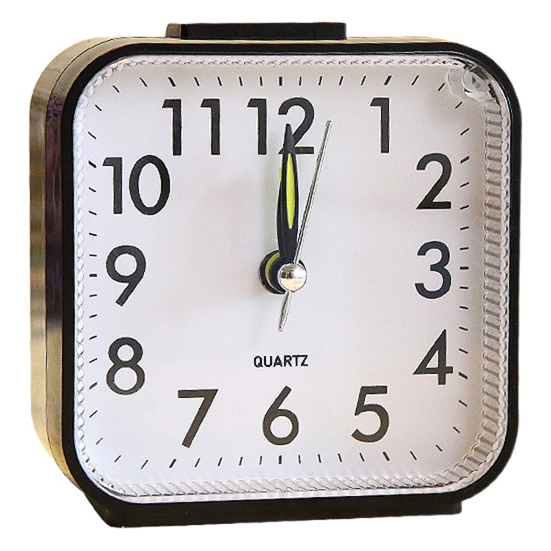 Reloj despertador digital cuadrado con luz nocturna - Diseño 3D moderno y simple - Para estudiantes y decoración del hogar - Venta directa