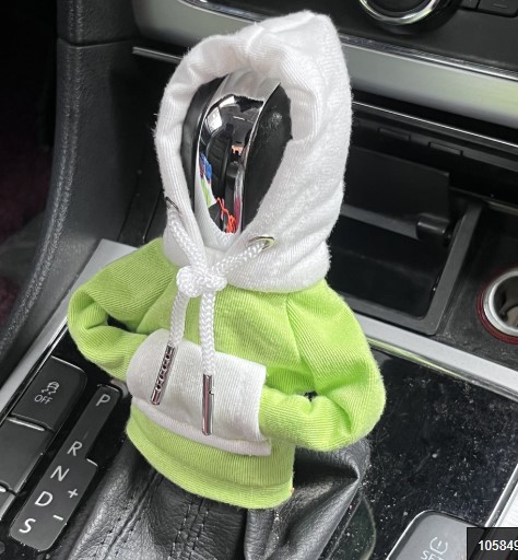 Transfronterizo nuevo Shifter perilla con capucha cubierta coche palanca de cambios con capucha ropa cubierta
