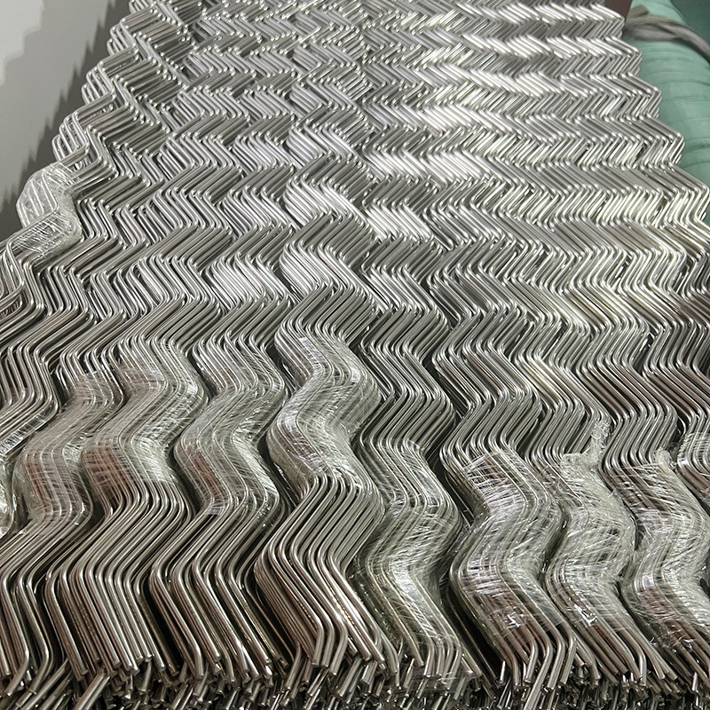 不锈钢波浪条304阳台固定晾衣架配件4mm防风实心圆钢波浪形衣杆