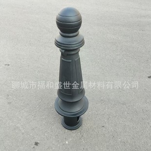Cast Iron Car Stop Column Car Barrier Cast Iron Landscape Roman Column Outdoor Protection Landscape Column Iron Yuanbao Column Courtyard