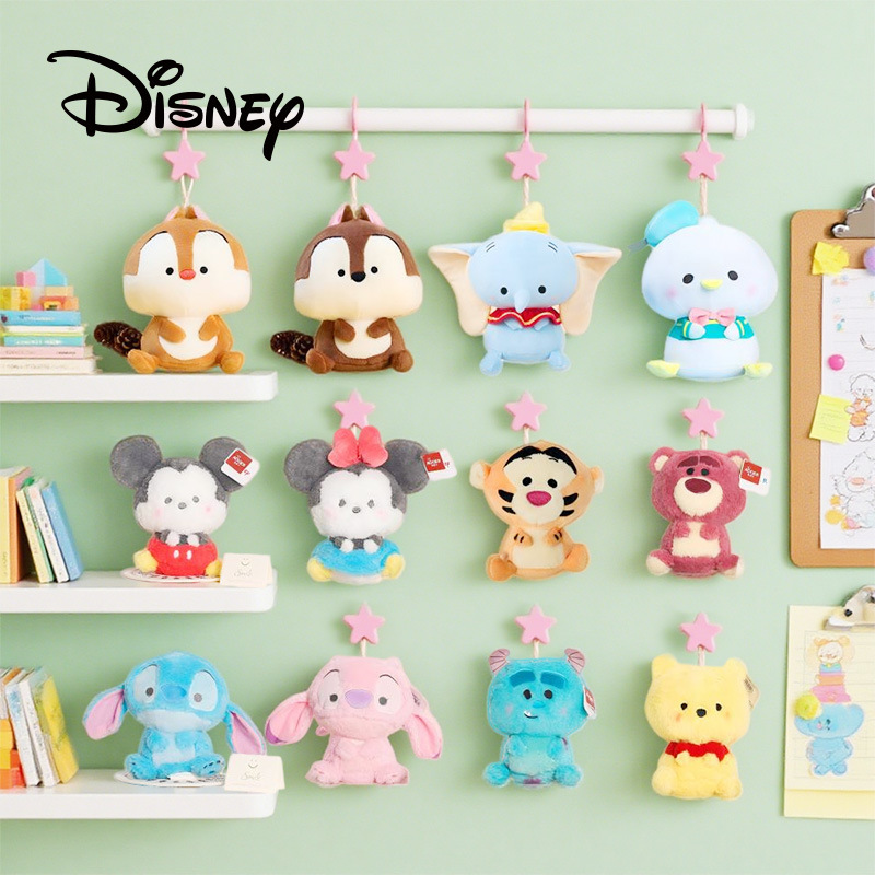 Disney Small Pendant Short Plush Doll Mickey and Minnie Plush Toy Doll Animal Trendy Peripherals